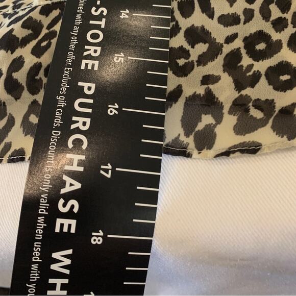 8apart Artemis mini skirt ruffle bottom side ruffle Animal prt lined size S - Picture 10 of 14